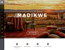 Tablet Screenshot of madikwegamereserve.net
